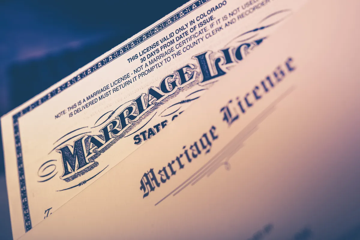 Receive US marriage certificate